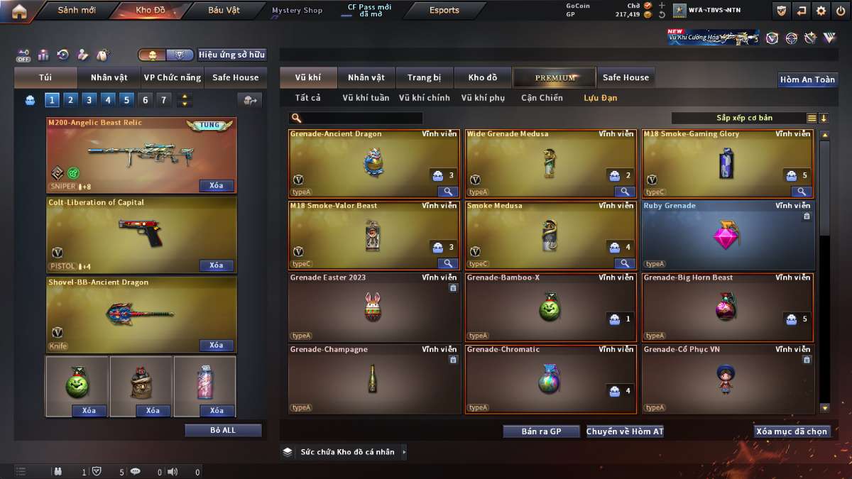 shop acc cf uy tin gia re